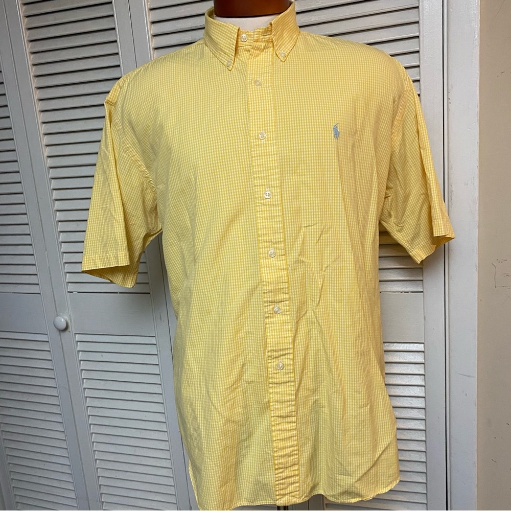 Ralph Lauren Blake Size Large 100% Cotton Short Sleeve